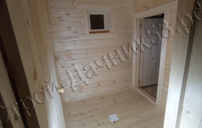 4 Брусовая баня  Б-31, 8x4.5м, 32,5 М², Новгородская область, г. Малая Вишера. (11)